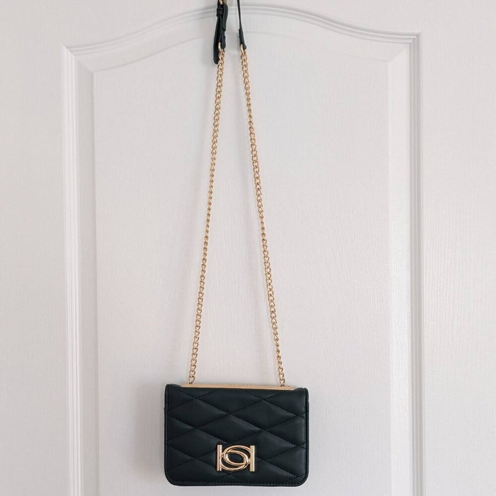 Bebe flap crossbody - deep forest green